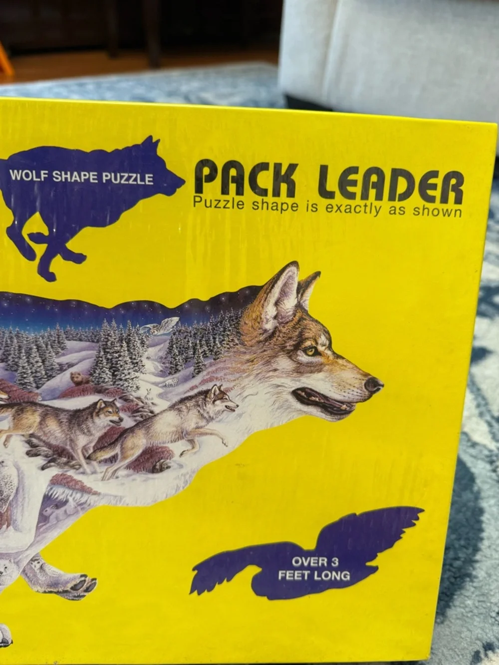 1997 FX Schmid Wolf Shape Jigsaw Puzzle Pack Leader 1000 Piece 43